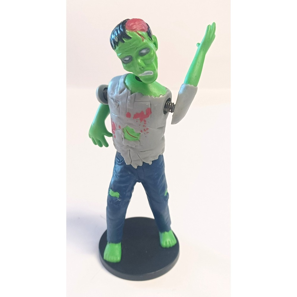 Archie McPhee Dashboard Zombie Bobblehead Vinyl Figure 5.5" Wiggle Arms No Box